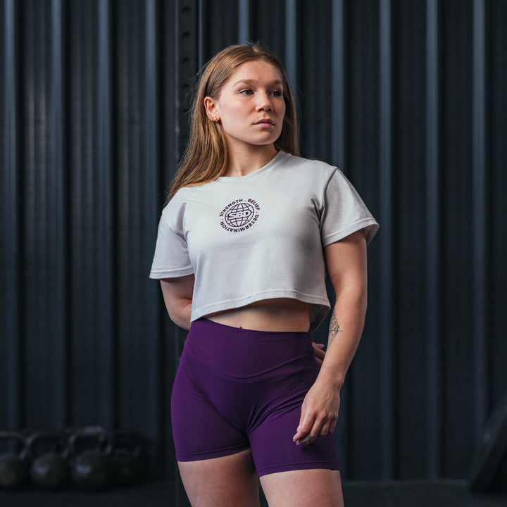 Aspire Off White Crop Top