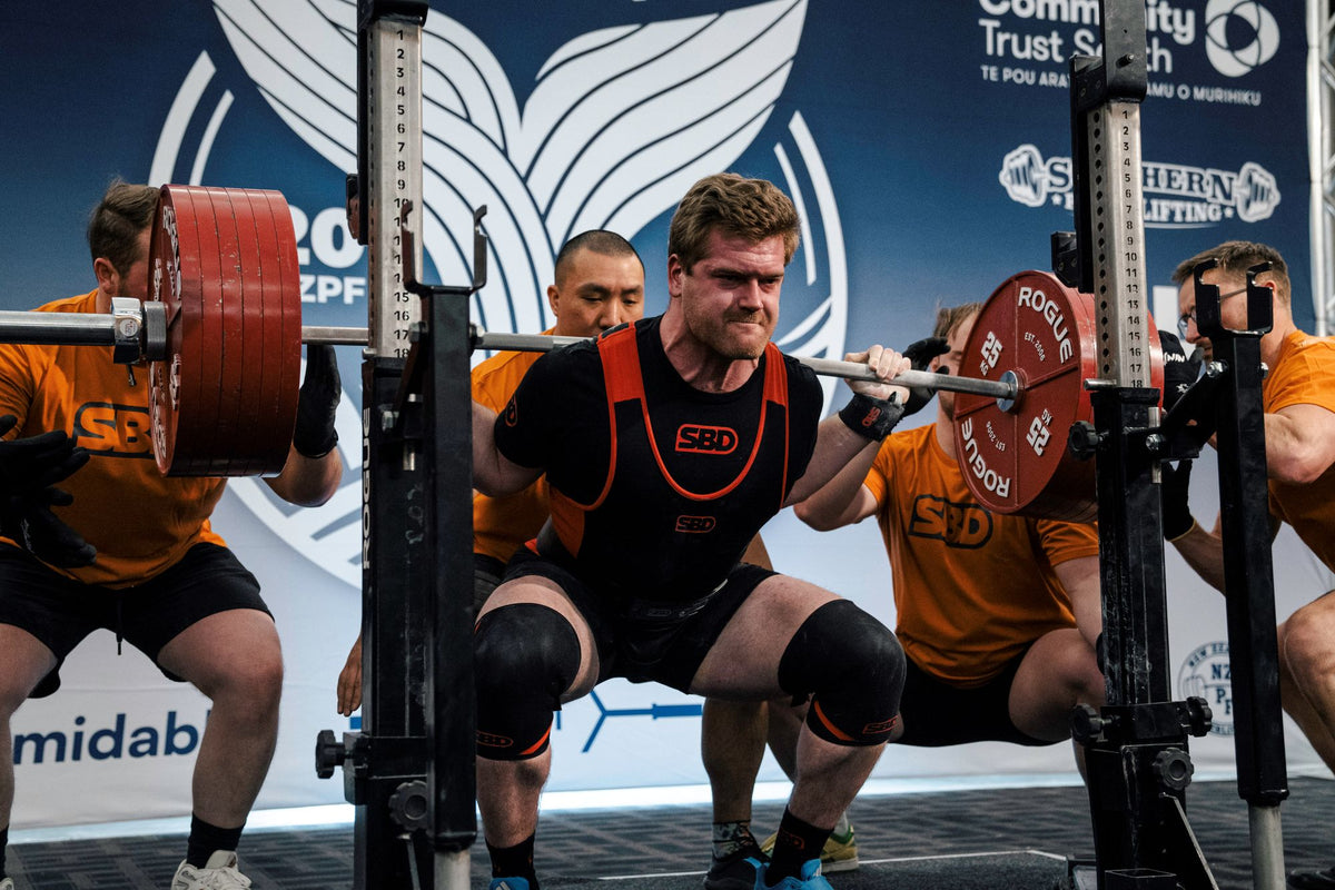 Athlete wearing SBD Classic Powerlifting singlet