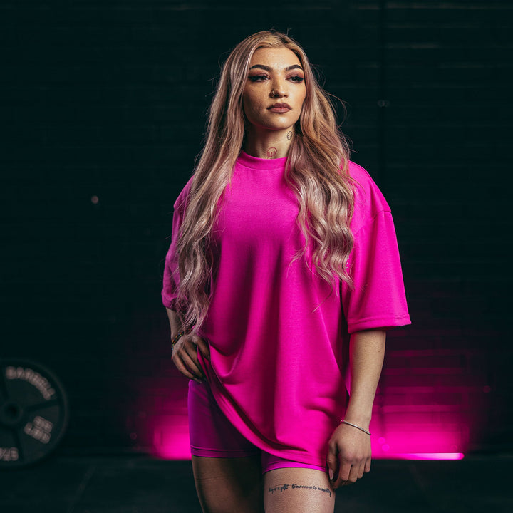 Nova Glow Pink Oversized T-Shirt