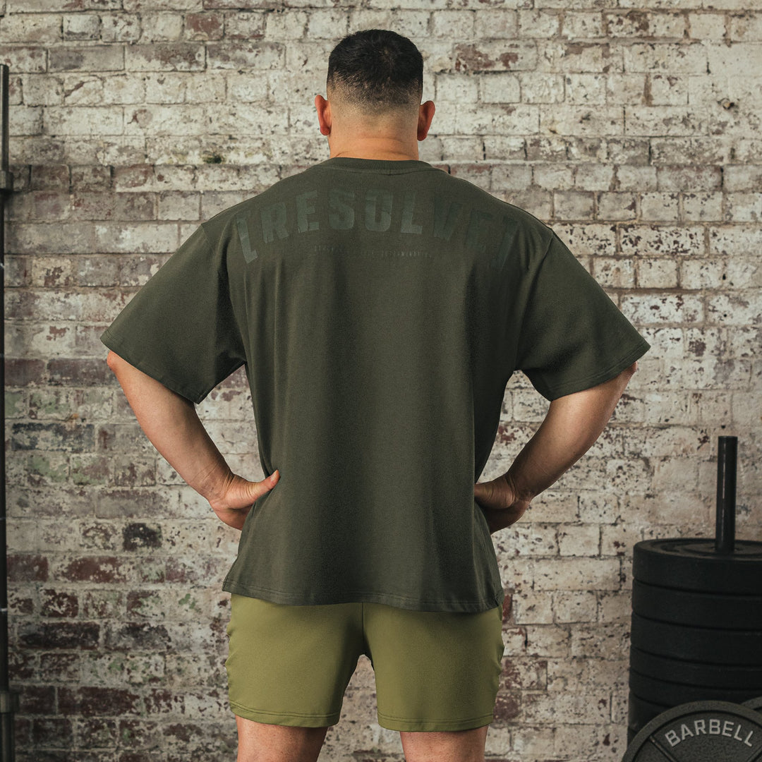 Resolve Khaki Oversized T-Shirt