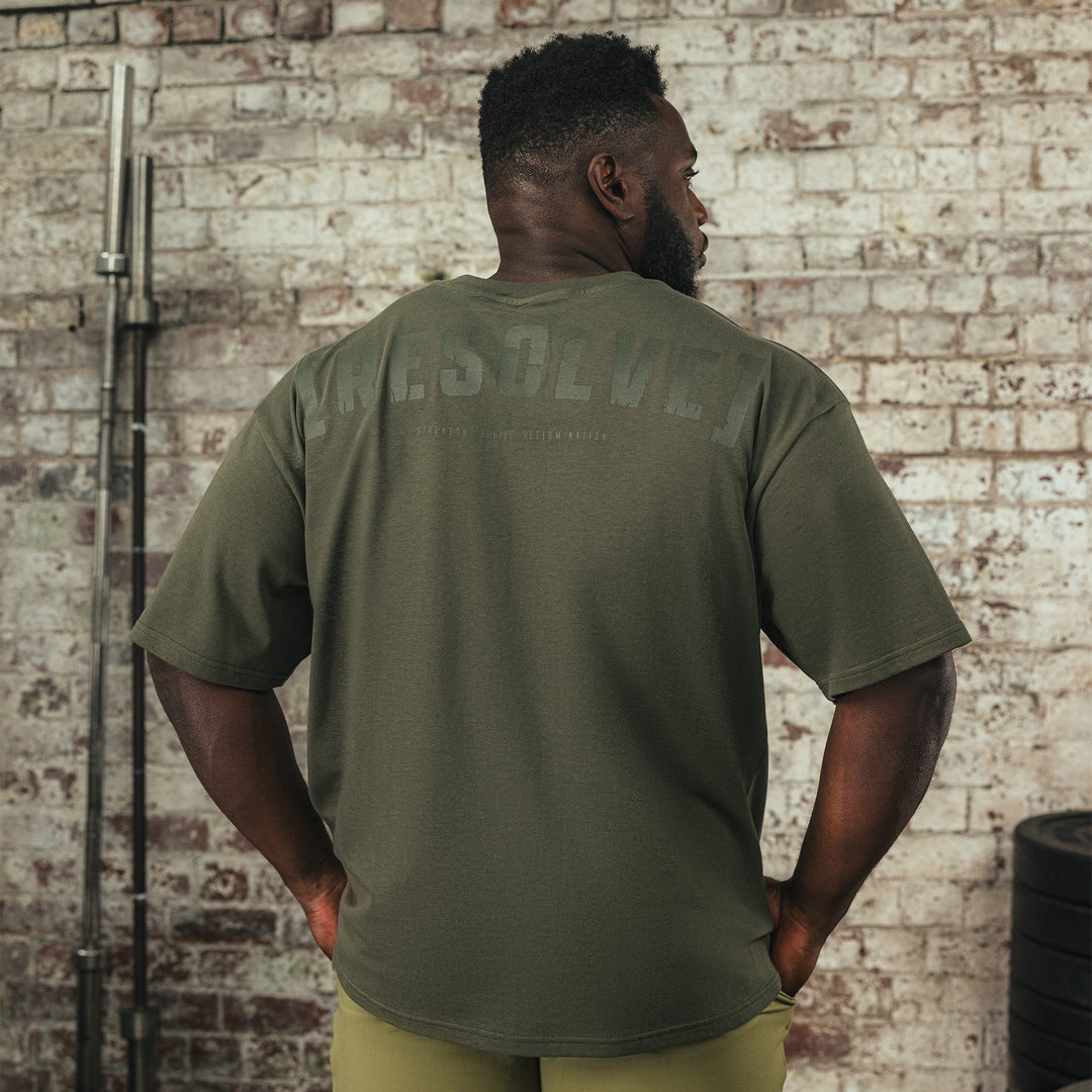 Resolve Khaki Oversized T-Shirt
