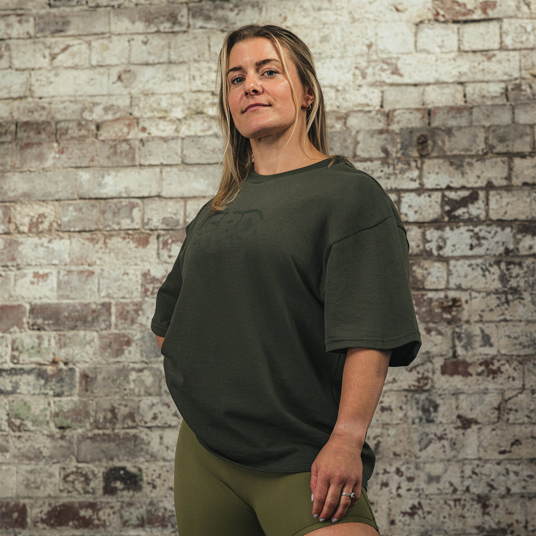 Resolve Khaki Oversized T-Shirt