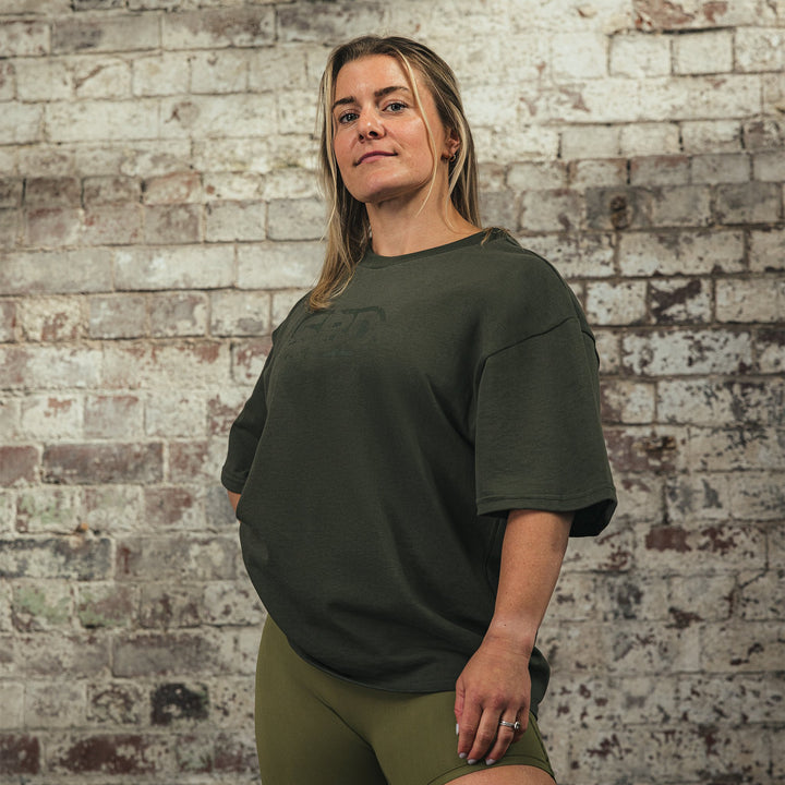 Resolve Khaki Oversized T-Shirt