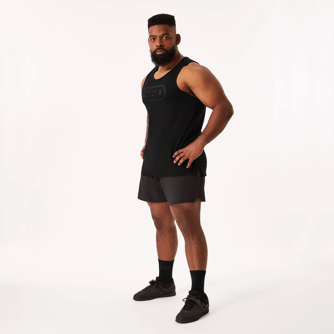 SBD Phantom Tank – athletic cotton tank for strength training & performance - male wide view
